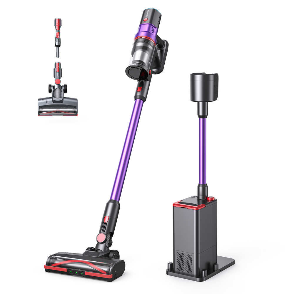 lubluelu X1000 Cordless Vacuum Cleaner with 2.5L Self-Emptying Dust Station