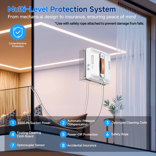 lubluelu CHYW201 Smart Window Cleaning Robot
