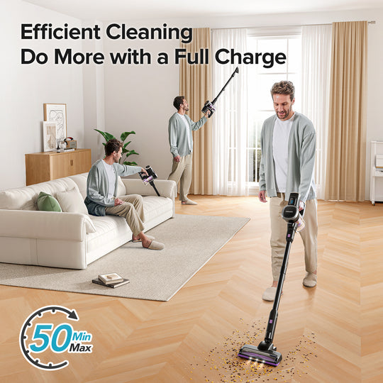 lubluelu 202 - Self-Standing Cordless Vacuum Cleaner with powerful suction  25KPa