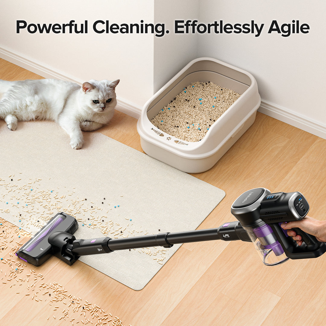 lubluelu 202 - Self-Standing Cordless Vacuum Cleaner with powerful suction  25KPa