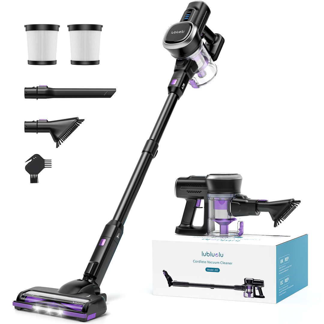 lubluelu 202 - Self-Standing Cordless Vacuum Cleaner with powerful suction  25KPa