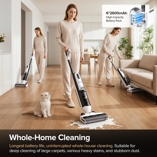 lubluelu T6 Wet Dry Vacuum with Hassle-Free Floor Care