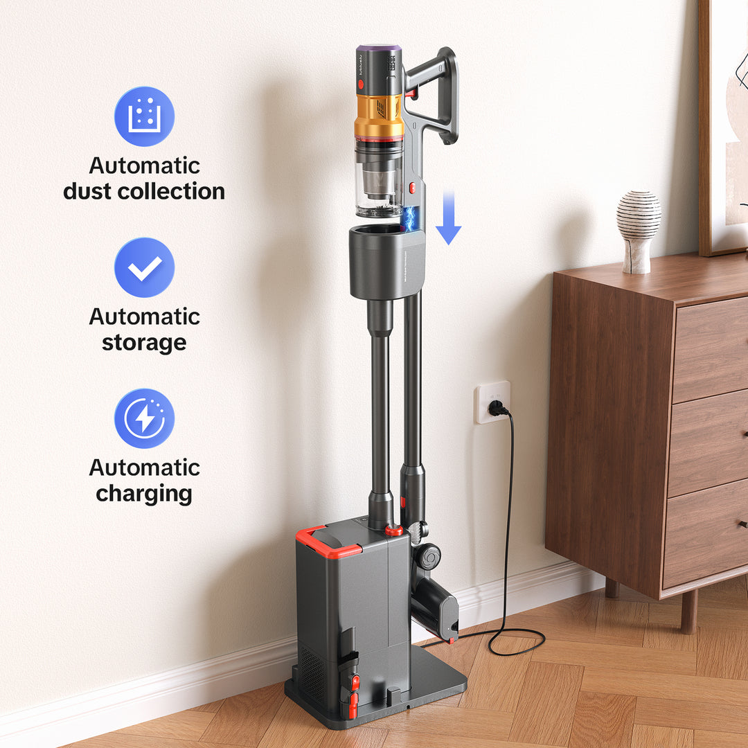 Automatic dust collection,Automatic
storage,Automatic charging