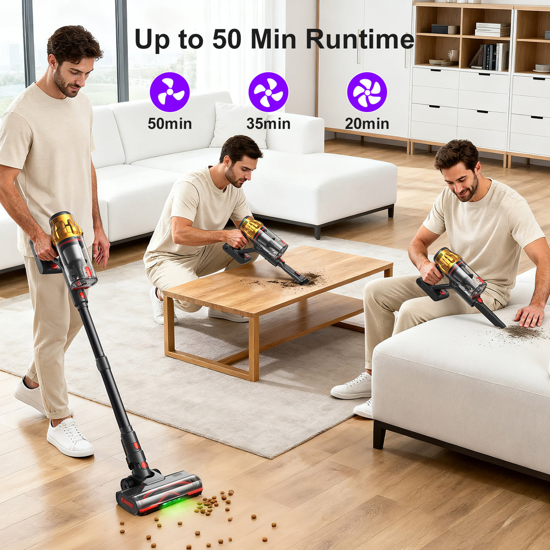 lubluelu cordless vacuum cleaner 50-Min Runtime