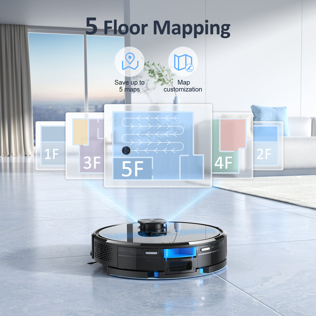 lubluelu SL60D 4000Pa LIDAR Navigation Robotic Vacuum