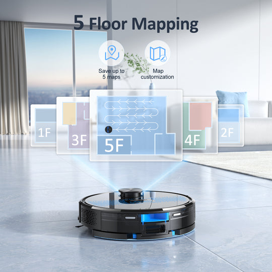 lubluelu SL60D 4000Pa LIDAR Navigation Robotic Vacuum